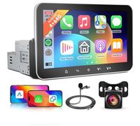 4G 64G Autoradio 1 Din Android Schermo con Wireless Carplay Android Auto, Hodozzy 7 Pollici Touchscreen Autoradio con GPS Navigatore WIFI Bluetooth 1 Din Mirror Link DSP FM/RDS USB SWC+AHD Telecamera