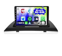 [4G+64G] Autoradio Android 13 per BMW X3 E83 (2004-2012) con Carplay Android Auto,9" Touch Screen Radio con AI DSP Bluetooth EQ GPS WiFi FM/RDS MirrorLink Split Screen+fotocamera posteriore e
