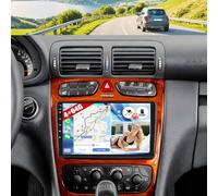 [4G+64G] CAMECHO Android 13 Autoradio per Mercedes Benz Classe C W203 CLK W209 G W463 Viano Vito W639, Wireless Carplay Navi, 9" Stereo con DSP Bluetooth WiFi Android Auto Mirror Link EQ+Telecamera