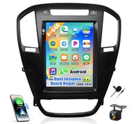 [4G+64G] CAMECHO Android 13 Autoradio per Opel Insignia/Buick Regal 2009-2013, Wireless Carplay Navi, 9.7" Stereo 2 Din con Display da Bluetooth 5.0 RDS Mirror Link+Canbus+Mic+Telecamera Posteriore