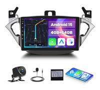 4G+64G GOHHDL Android 15 Autoradio per Opel Corsa E 2015-2019/Opel Adam 2013-2016 con Navi Carplay Android Auto, Autoradio Touch 2Din da 9 Pollici con GPS WiFi Bluetooth FM/RDS SWC Retrocamera&MIC