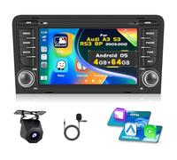 [4G+64G] Inefala Android 15 Autoradio per Audi A3 S3 RS3 8P 2003-2012 con Wireless Carplay Android, 7 Pollici Touchscreen Radio con Navi GPS WiFi RDS/FM Bluetooth EQ SWC Retrocamera Mic