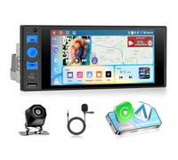 4G+64G Motorsi Android 15 Autoradio 1 Din Con Carplay Android Auto, Autoradio 6 Pollici 1440P Touchscreen In-Cell, Bluetooth 5.0 GPS WiFi 32EQ FM/RDS 2USB Supporta DAB, OBD2