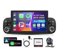 4G 64G VECHTEL 7"Autoradio Bluetooth per FIAT Panda 2013-2020 Carplay Android Auto,DSP EQ,Wifi GPS Navi,RDS/FM Radio 2 din con Retrocamera AHD