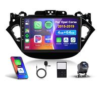 4G 64G VECHTEL 9" Autoradio Bluetooth per Opel Corsa 2015-2019 (con canbus) Carplay Android Auto,DSP EQ,Wifi GPS Navi,RDS/FM Radio 2 din con Retrocamera AHD