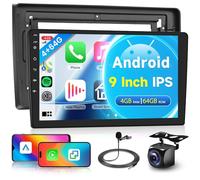 4G+64G Wireless Carplay Android Autoradio 2 Din per Audi A4 S4 RS4 B6 B7 8E 2000-2009 9 Pollici Autoradio con Android Auto GPS Navi WiFi Mirror Link Bluetooth FM/RDS/32EQ/USB/SWC Telecamera Posteriore