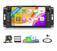 4G+64G Wireless Carplay Android Autoradio per Jeep Wrangler Compass Grand Cherokee/Chrysler 300C/Dodge/Chevrolet 7 Pollici Autoradio Android Auto Navi GPS WIFI Bluetooth FM/RDS Telecamera Posteriore