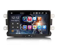 4G+64GB Android 16 Autoradio 8 pollici per Renault Dacia Duster Logan Sandero Dokker Supporto DSP integrato CarPlay Android Auto GPS Navigatore Bluetooth 5.0 A2DP Wifi 4G DAB+