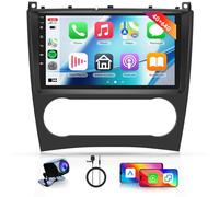 4G+64GB Android Autoradio Per Mercedes-Benz Classe C/GLK W203 C200 C230 C240 C320 C350 CLK W209 2005-2009 Carplay Android Auto, Hodozzy 9 Pollici Touch Screen Stereo GPS WiFi, Bluetooth DSP FM/RDS