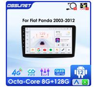4G 8Core Android 14 Autoradio per Fiat Panda 2003-2009 2010 2011 2012 lettore multimediale 6115 Autoradio GPS Stereo 2din Carplay QS6-4G 8Core-6G 64G
