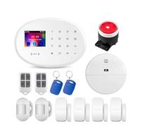 4G GSM Smart Alarm Kit Di Allarme Casa Intelligente Di Sicurezza Allarme Wireless Controllo Telecamera IP Composizione Automatica 8 Lingue,Espandibile(Kit 4)