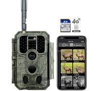 4G LTE Fototrappola 48MP 1296P 120° Rilevamento dal Movimento con Scheda SIM e Scheda SD da 32 GB, IP66 Impermeabile | A390G Green
