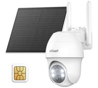 4G LTE Telecamera con SIM con Batteria 2K 3MP Telecamera 4G con Pannello Solare