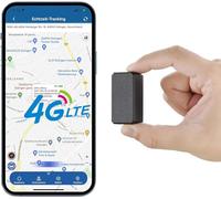 4G Micro Gps Tracker Spia con Magnete Localizzatore GPS in Tempo Reale Satellitare Tracciatore di Posizione Portatile GPS Tracker con Geo-fence Alarm e App Gratuita per Auto Moto Bambini Leggero - 25g