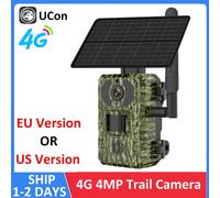 4G Sim Card LTE Cellular 4W Solar 7800mAh batteria Outdoor Hunting Trail Motion Activated Night Vision 4MP IP66 Wildlife Camera