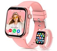 4G Smartwatch Bambini, IP68 Orologio Smartwatch Bambini con GPS, Doppia Fotocamera, Videochiamate, Chiamate, Chat Vocale, SOS, SMS Modalità Scuola, Contapassi, Smart Watch per Ragazzi e Ragazze Rosa