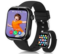 4G Smartwatch Bambini, IP68 Orologio Smartwatch Bambini con GPS, Doppia Fotocamera, Videochiamate, Chiamate, Chat Vocale, SOS, Modalità Scuola, Torcia, Contapassi Smart Watch Ragazzi e Ragazze Nero