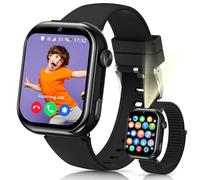 4G Smartwatch Bambini, IP68 Orologio Smartwatch Bambini con GPS, Doppia Fotocamera, Videochiamate, Chiamate, Chat Vocale, SOS, Modalità Scuola, Torcia, Contapassi Smart Watch Ragazzi e Ragazze Nero