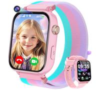 4G Smartwatch Bambini, Kids Smart Watch Intelligente con GPS, SOS, WIFI, Chat Vocale, Videochiamata, Modo Classe, Giochi Sveglia Contapassi Ragazzi Ragazze Orologio Regalo 4 ai 12 anni, Rosa