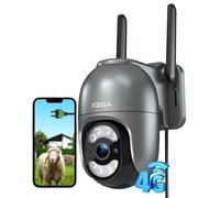4G Telecamera Esterno con Scheda SIM 24/7 Continua Registrazione Telecamere
