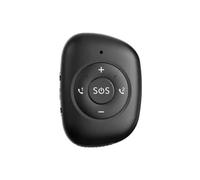 4G Wireless Portatile Mini GPS Tracker Personale Ciondolo Impermeabile Anti Smarrimento for Anziani SOS Aiuto(Black)