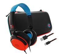 4Gamers Kit da viaggio di alta qualità compatibile con Nintendo Switch/Lite/OLED, con cavo di ricarica intrecciato