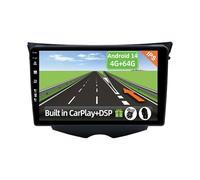 [4GB+64GB] Android 14 Autoradio per Hyundai Veloster 2011-2017-[Incorporato Carplay/Android Auto/DSP/GPS]-9 pollice IPS 2.5D Touch Screen-Camera+MIC Incluso-DAB/Mirror Link/Bluetooth 5.0/WiFi/USB