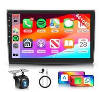 4GB+64GB Android Autoradio per FIAT Bravo 2008-2013 Carplay Android Auto Wireless, Hodozzy Display 9 Pollici Touch Screen Auto Stereo 2 Din GPS Navigazione WiFi, Bluetooth DSP FM/RDS USB +Retrocamera