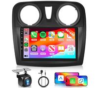 4GB+64GB Android Autoradio per Renault Sandero 2014-2017 Carplay Android Auto Wireless, Hodozzy 9 Pollici Touch Screen Auto Stereo 2 Din GPS Navigatore, Bluetooth, WiFi, DSP FM/RDS Radio+ Retrocamera
