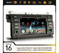 4GB+64GB CarPlay Android 16 Autoradio CD Wifi Navi BMW 3er E46 320 M3 Rover75 MG