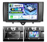 [4GB+64GB]SIXWIN Android 13 Autoradio con CarPlay/Android/DSP per Mercedes-Benz Smart Fortwo 2011-2015, 1280 * 720, 9" HD Schermo Navigatore GPS WiFi BT USB FM RDS Radio Mirror Link+32 band EQ