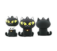 4GB Cat Shape USB Flash Drives Pen Drive Memoria Flash Stick PenDrive USB Flash Disk Thumb Drive U Disco USB Drive USB (Nero)