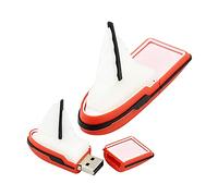 4GB Forma di barca a vela USB Stick USB 2.0 Memory Stick Flash Memory PenDrive USB Flash Disk USB Flash Drive USB 2.0 Sticks Memory Stick Thumb Drives U Archiviazione dati su disco (Rosso)