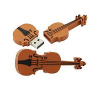 4GB Forma di violino USB Flash Drive USB Drive USB Stick USB Flash Disk USB Disco Thumb Drive Pen Drive U Disco PenDrive Memory Stick Archiviazione esterna Memoria flash Archiviazione USB (Marrone)