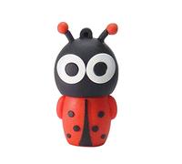 4GB Memory Stick a forma di coccinella Chiavetta USB Chiavetta USB Chiavetta USB Chiavetta USB PenDrive U Disk Thumb Drives Archiviazione per PC portatile Disco USB con catena (Rosso)