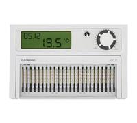 4GREEN CC 11B - Cronotermostato da Parete a Batterie per Caldaia, Termostato Programmabile Giornaliero con Cursori, Installazione a Parete, Bianco