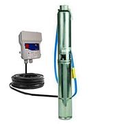 4GS07 POMPA SOMMERSA PER POZZI LOWARA 4GS07M HP1 V230 MONOFASE 90LTMIN+CAVO 30MT LEGATURA SUBACQUEA+BOX SALVAMOTORE CONDENSATORE