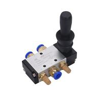 4H210-06/08 4H310-08/10 4H410-15 Valvola manuale pneumatica a 2 posizioni a 5 porte con comando a leva manuale con silenziatore e raccordo (8 mm, 4H310-08)