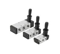 4H210-08 4H310-10 4H410-15 Chiave manuale Controllo pneumatico Pull 1/4 Pollice 2 Posizione 5 Porte 1Pcs (With 12mm Fittings,4H210-08)
