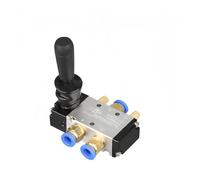 4H210-08 Valvola pneumatica manuale a 5/2 vie con comando a leva manuale, silenziatore e selezione di montaggio rapido(10MM)