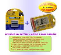 4HR BATTERY+CHARGER FOR PANASONIC VDR-D200 D100 M75 M95