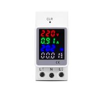 4IN1 AC 110V 220V 100A Voltage Current KWH monitor meter VOLT AMP voltmeter ammeter Wattmeter din rail MQXFCZUX(AC 70-150V)