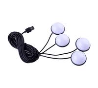 4in1 Car Foot USB Lighting Atmosphere Lamp Blue LED Interior Seat Ambient Light~