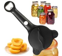 4in1 Jar Opener, Multipurpose Can Lid Opening Tool, Portable Kitchen Handheld Opener, for Camping Picnic Bar Restaurant, Apartment Dormitory Home Cooking Food Prep Gadget