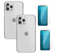 4in1 per iPhone 12 Pro Max 2 Pellicola Vinciann+2 Custodia SKECH cover antiurto