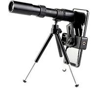 4k 10-300x40mm Telescopio monoculare con zoom teleobiettivo eccellente con accessori per telefoni cellulari con clip per treppiede