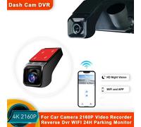 4K 2160P WiFi Car DVR Dash Cam Camera 2K 1600P 24H Monitor di parcheggio APP Controllo Videoregistratore di guida per auto per tutte le auto
