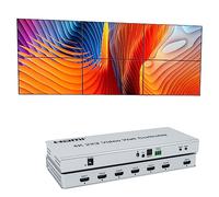 4k @ 30HZ 2x3 Video Wall Controller 1 HDMI Ingressi 6 HDMI Uscita Video Processor Supporta la rotazione dello schermo di 180 gradi supporto 1x1,1x2,1x3,1x4,1x5,1x6,2x1,2x2,2x3,3x1,3x2,4x1,5x1,6x1