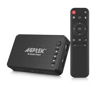 Lettore Multimediale, 4K@30hz HDMI Lettore Multimediale per TV con Uscita HDMI/AV/VGA, HD Media player per HDD da 14TB/Unità USB 256G/Scheda SD/H.265 MP4 con Telecomando per MP3 AVI RMVB MPEG ecc