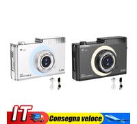 4K 50MP Digital Camera WIFI Auto Focus Camera 2.4inch IPS Screen 16X Zoom(White)